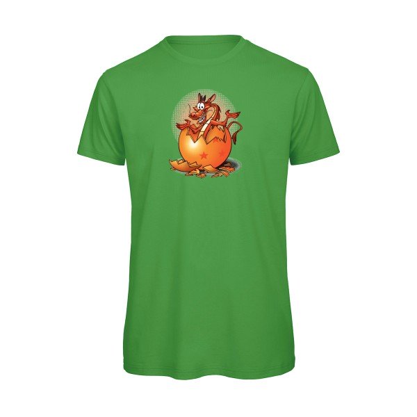 T-shirt humour original Dragon Surprise T Shirt couleur Real Green