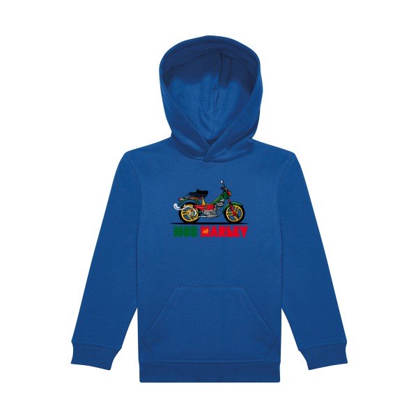 sweat capuche enfant Bleu Royal Mob-Marley