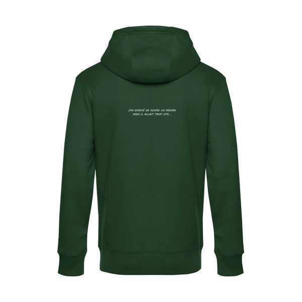 Ancien-Regime sweat shirt original Bottle Green flex Blanc impression Dos