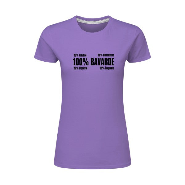 t-shirt Bavarde Noir |T shirt original femme|SG