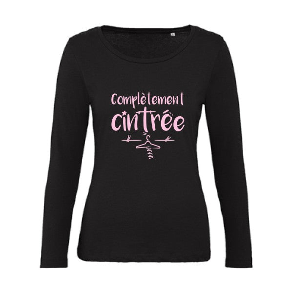 ComplÃ¨tement cintrÃ© Rose |   T shirt manches longues femme|100% bio