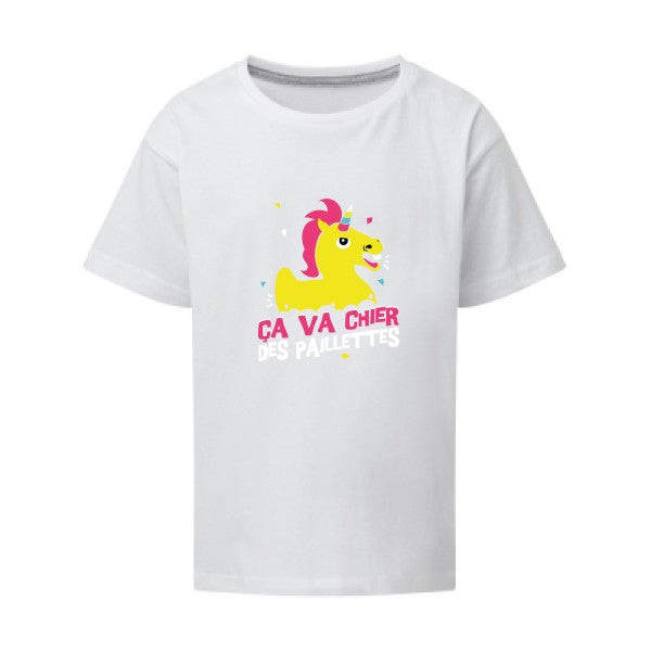 ça va chier des paillettes SG - Kids T-shirt enfant White Taille 152 (11-12/2XL)