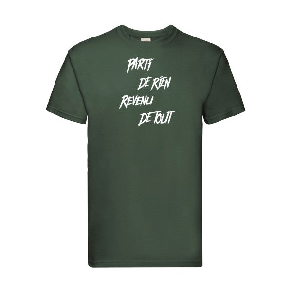 T-shirt|Parti de rien |Blanc |Fruit of the loom 205  G