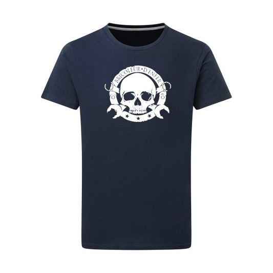 bricoleur d'enfer - Flex Blanc Tshirt original Denim  XL