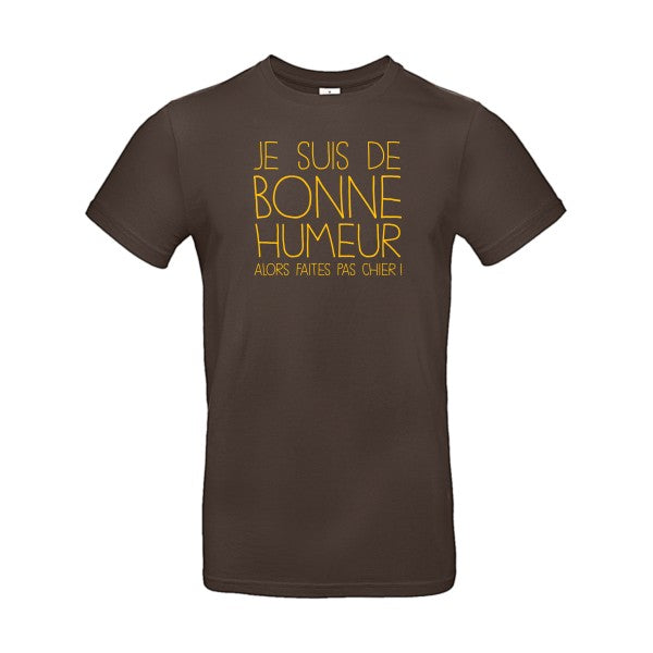 BONNE HUMEURFlex jaune or - E190 T-shirt|Brown||2XL