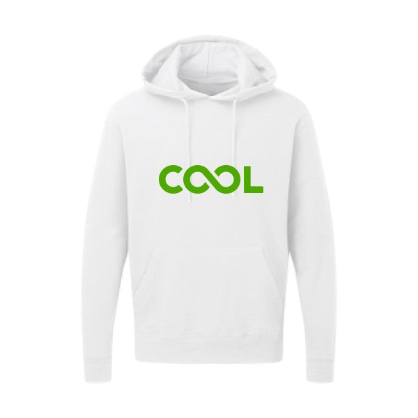 Infiniment cool Vert pomme |Sweat capuche imprimé homme