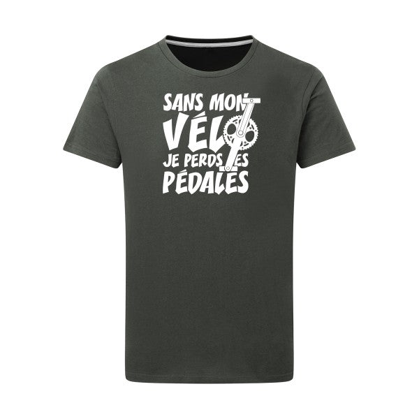 Sans mon vélo, je perds les pédales ! - Flex Blanc Tshirt original Charcoal  5XL