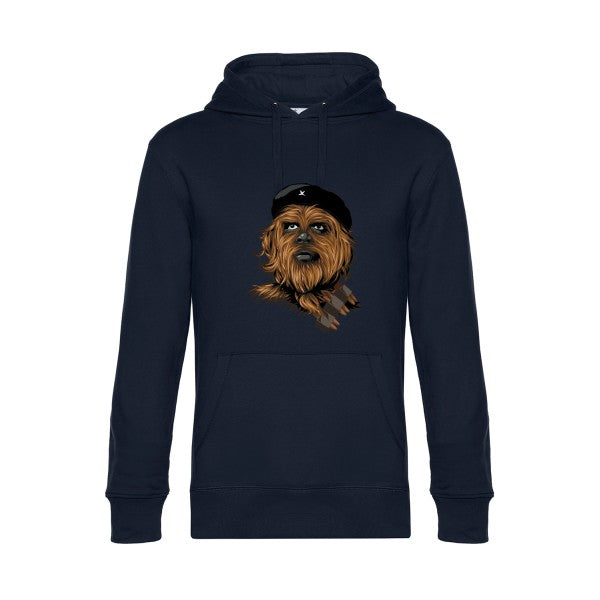 Chewie-guevara- Sweat à capuche original Navy Blue - RueDuTeeshirt