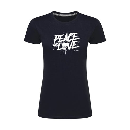 Peace or no peace  |Blanc |T shirt original femme|SG