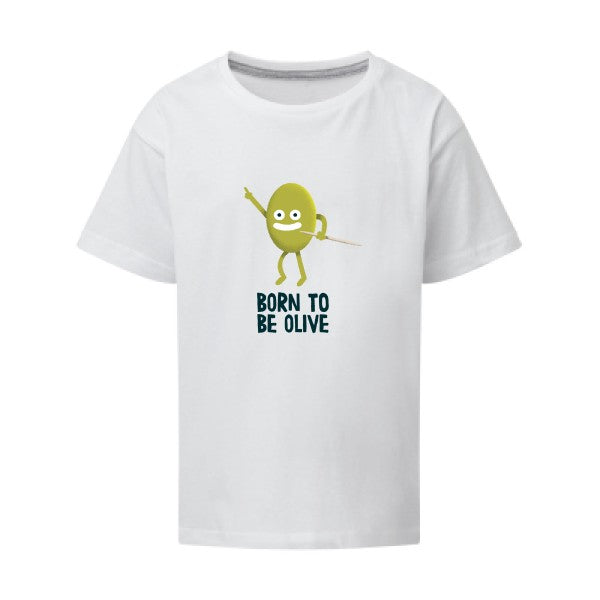 Born to be olive SG - Kids T-shirt enfant White Taille 152 (11-12/2XL)