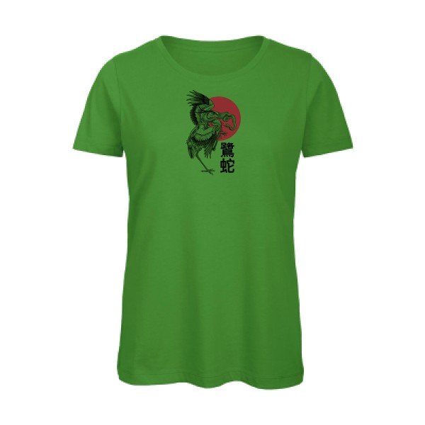 Le-heron-et-le-serpent-- - t-shirt original femme Real Green