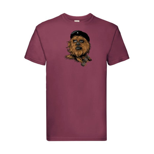 Chewie guevara Fruit of the loom 205 g/m² T-shirt/ bordeaux