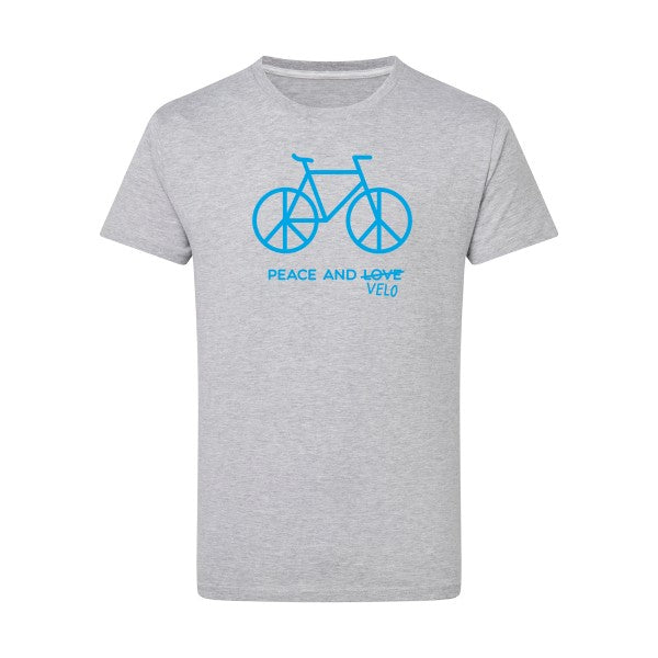 Peace and vélo - Flex bleu clair Tshirt original Light Oxford  5XL