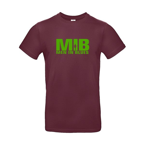 Men in blues flex Vert pomme B&C - E190 T-shirt|Burgundy||2XL