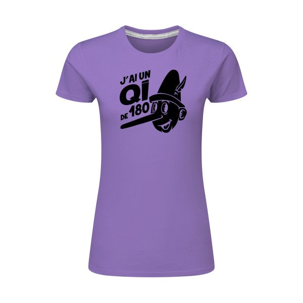 Quotient intellectuel Noir |T shirt original femme|SG