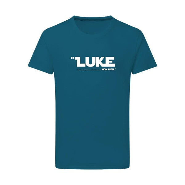 Luke... -Flex noir sur T-shirt SG  Petrol  2XL