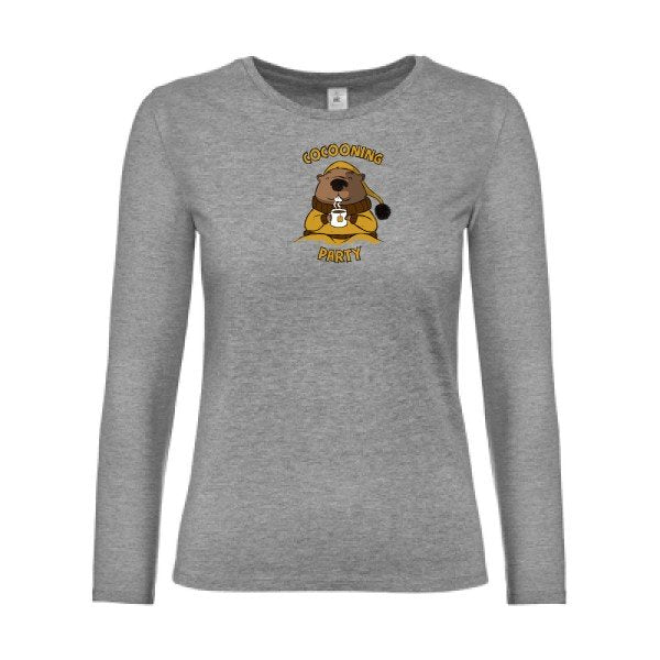 t-shirt lsl femme Cocooning-  Sport Grey flex 