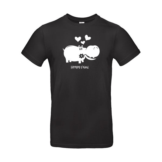 Hippopo t'aimeFlex Blanc - E190 T-shirt|Black||5XL