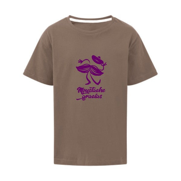 Presqu'spagnol Flex Violet SG - Kids T-shirt enfant Deep Taupe Taille 128 (7-8/L)