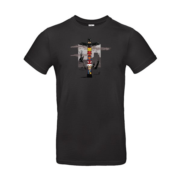 T-shirt humour original Totem T Shirt couleur Black