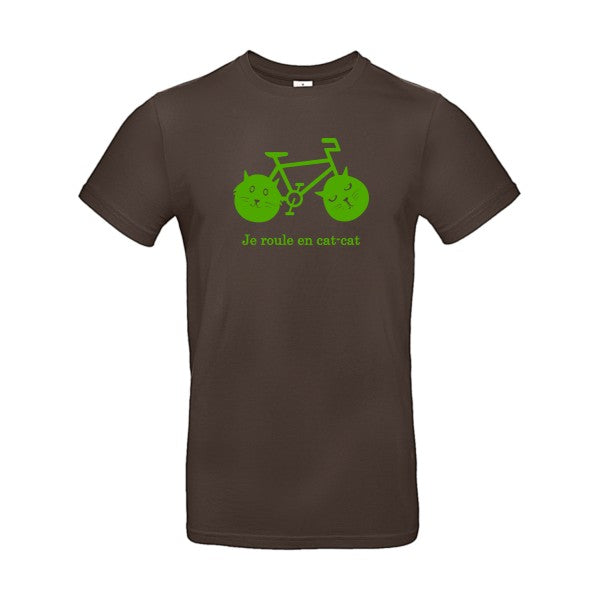 cat-cat bike flex Vert pomme B&C - E190 T-shirt|Brown||2XL