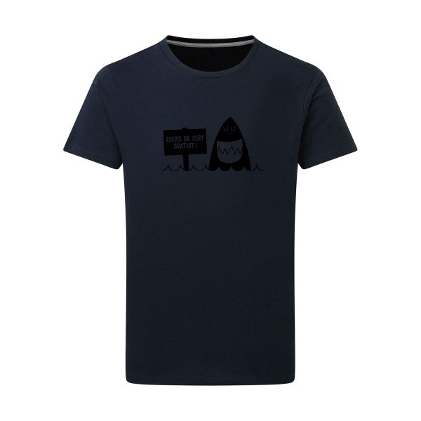 Cours de surf noir -Flex noir sur T-shirt SG  Navy  5XL