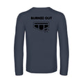 burn(e) out - t shirt- manches- longues- original- humour- Navy impression Dos