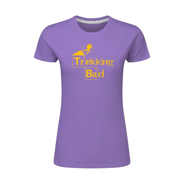 Trekking bad | jaune Or |T shirt original femme|SG