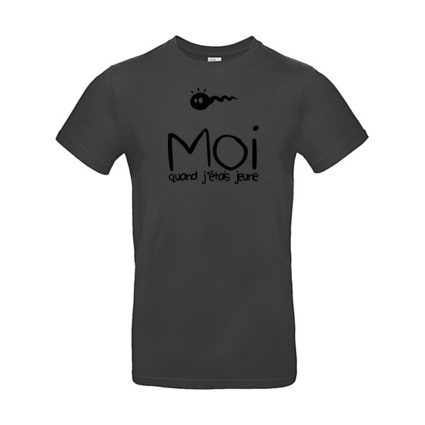 Moi, quand j'étais jeuneFlex noir - E190 T-shirt|Used Black||2XL