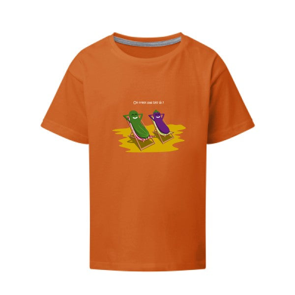 On n'est pas bio là ? SG - Kids T-shirt enfant Orange Taille 152 (11-12/2XL)