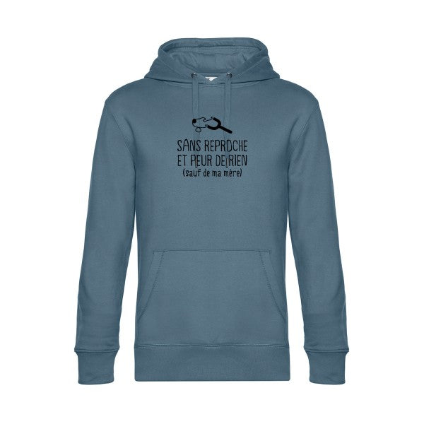 Sans-reproche sweat shirt original nordic blue flex Noir impression Face