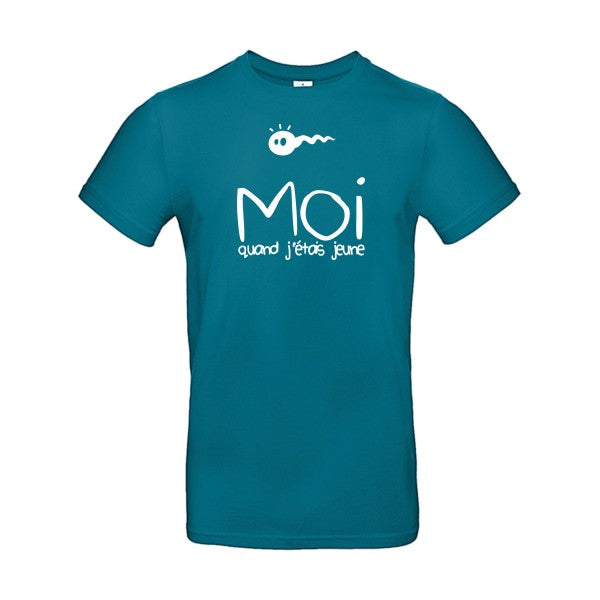 Moi, quand j'étais jeuneFlex Blanc - E190 T-shirt|Diva Blue||2XL