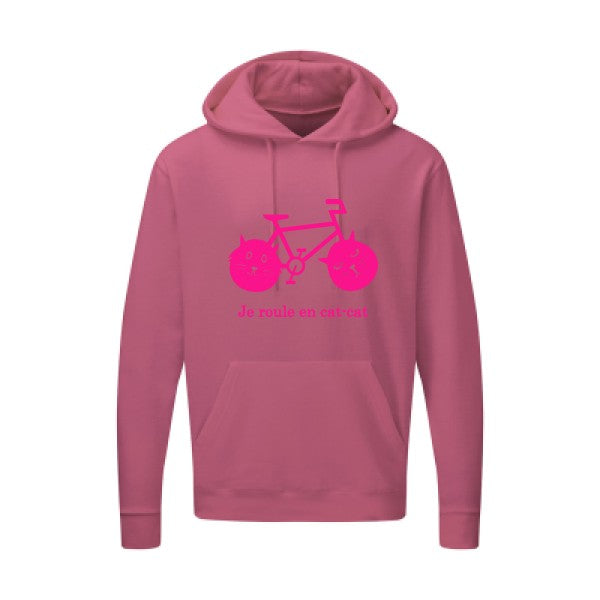 cat-cat bike Rose Fluo SG - Hooded Sweatshirt Sweat capuche