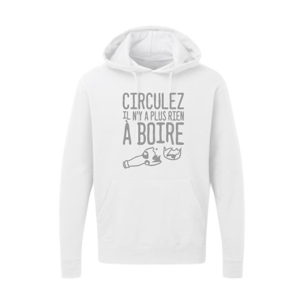 Circulez il n'y a plus rien à boire Gris SG - Hooded Sweatshirt Sweat capuche