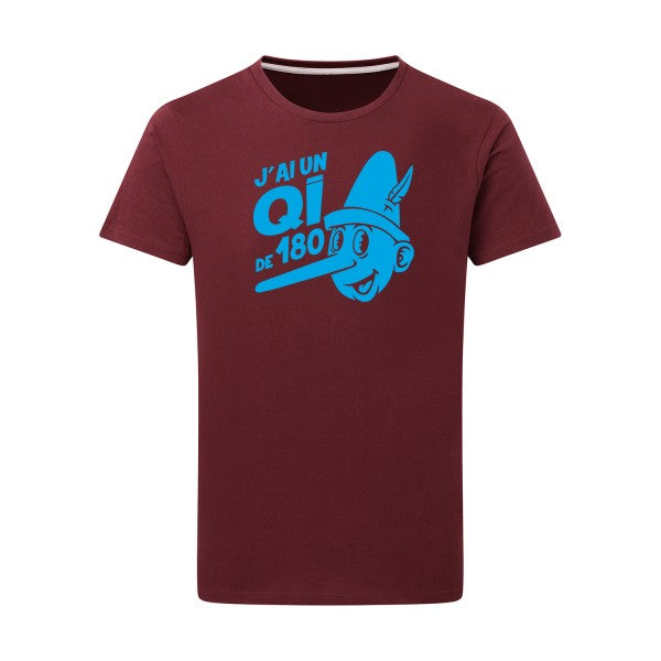 Quotient intellectuel - Flex bleu clair Tshirt original Burgundy  2XL