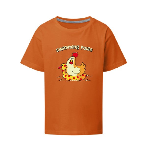 swimming poule SG - Kids T-shirt enfant Orange Taille 152 (11-12/2XL)