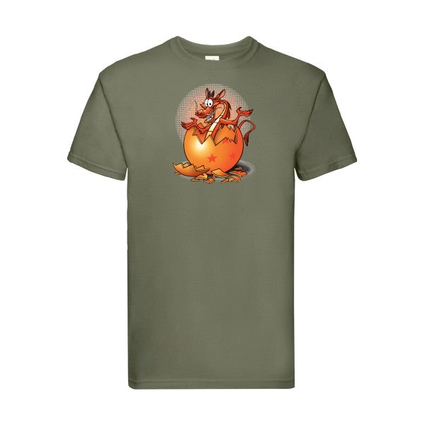 Dragon surprise Fruit of the loom 205 g/m² T-shirt/ classic olive