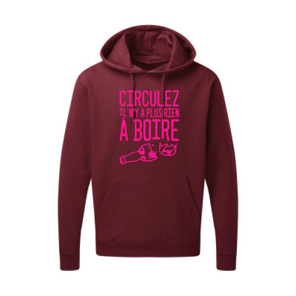 Circulez il n'y a plus rien à boire Rose Fluo SG - Hooded Sweatshirt Sweat capuche