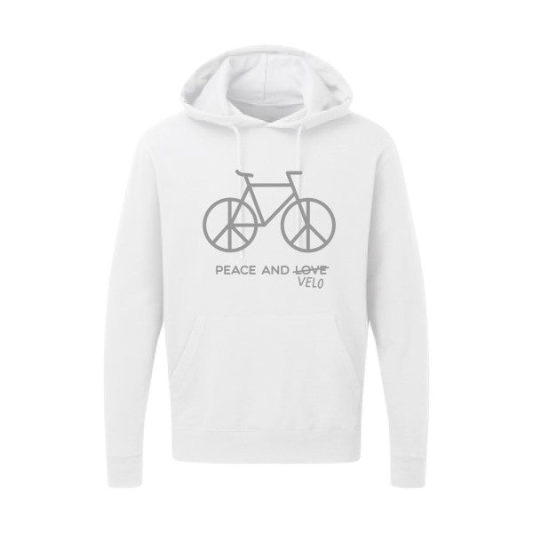 Peace and vélo Gris SG - Hooded Sweatshirt Sweat capuche