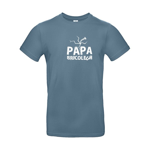 Papa bricoleur Blanc B&C - E190 T-shirt