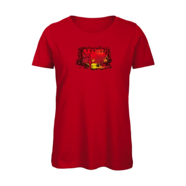 contemplation- T-shirt original - t-shirt original femme Red