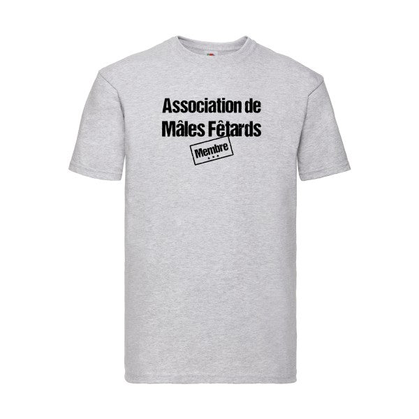 T-shirt|Association de Mâles Fêtards |flex Noir| Fruit of the loom 205 g 