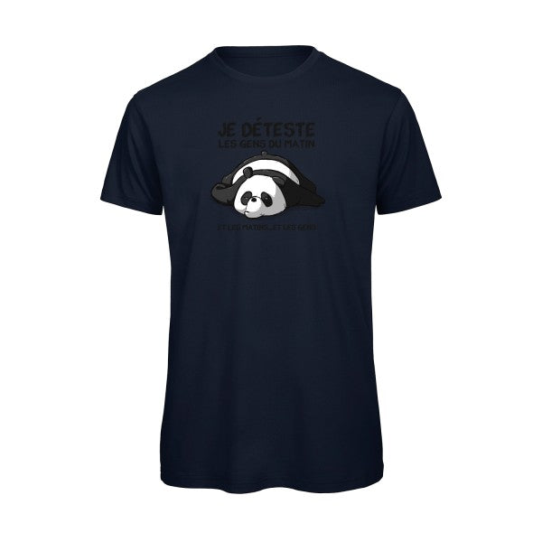 T-shirt humour original Pas Du Matin T Shirt couleur Navy