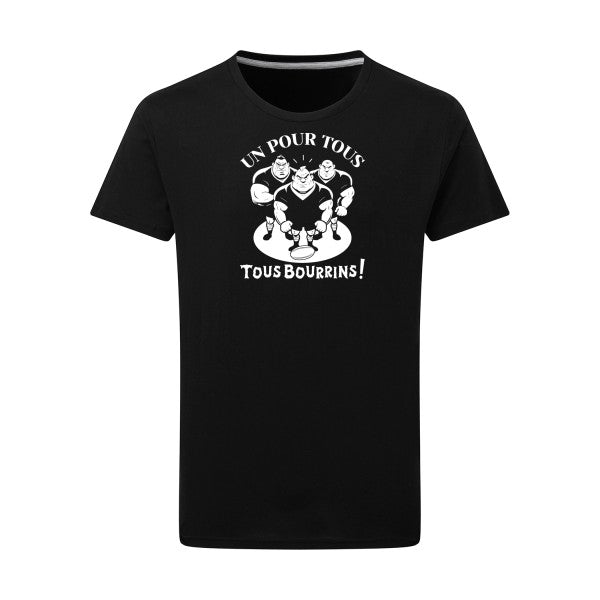 Un pour tous, Tous bourrins ! - Flex Blanc Tshirt original Dark Black  4XL