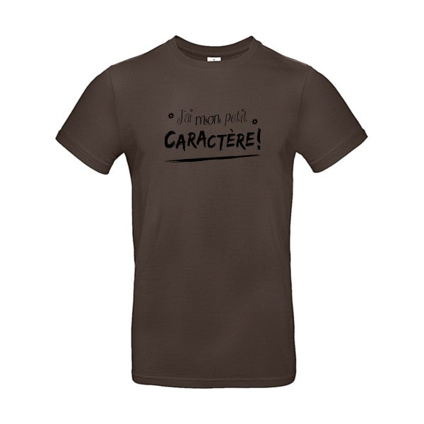 J'ai mon petit CARACTÈRE ! |E190 T-shirt|Brown||2XL