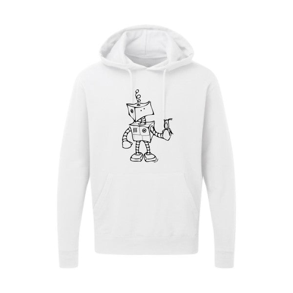 Robot & Bird Noir SG - Hooded Sweatshirt Sweat capuche