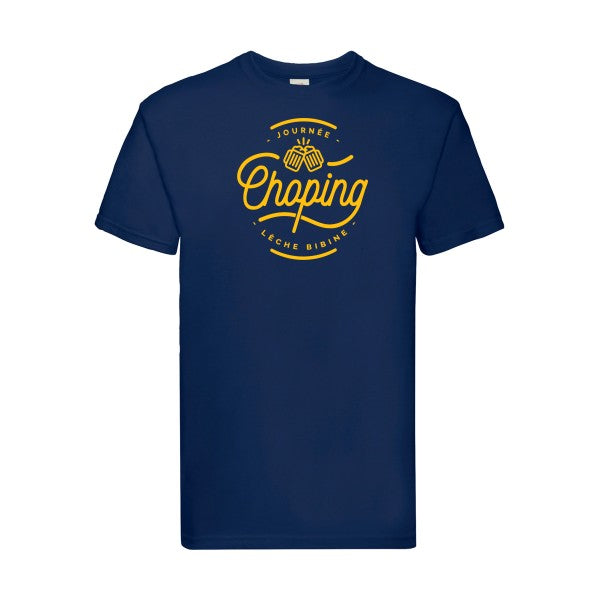 T-shirt|Journée Choping |flex jaune Or| Fruit of the loom 205 g 