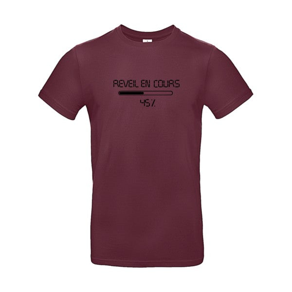 réveil en cours... loading...Flex noir - E190 T-shirt|Burgundy||2XL