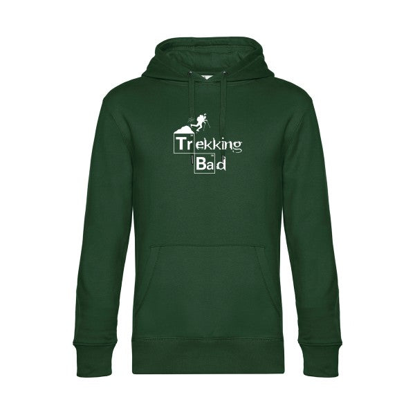 Trekking-bad sweat shirt original Bottle Green flex Blanc impression Face