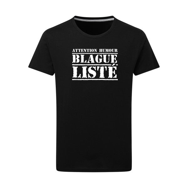 BLAGUE LISTÉ - Flex Blanc Tshirt original Dark Black  4XL